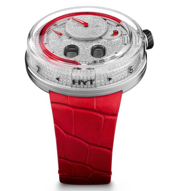 Buy 2019 Swiss Luxury Replica HYT H0 Diamond Red 048-AC-86-RF-CR watch